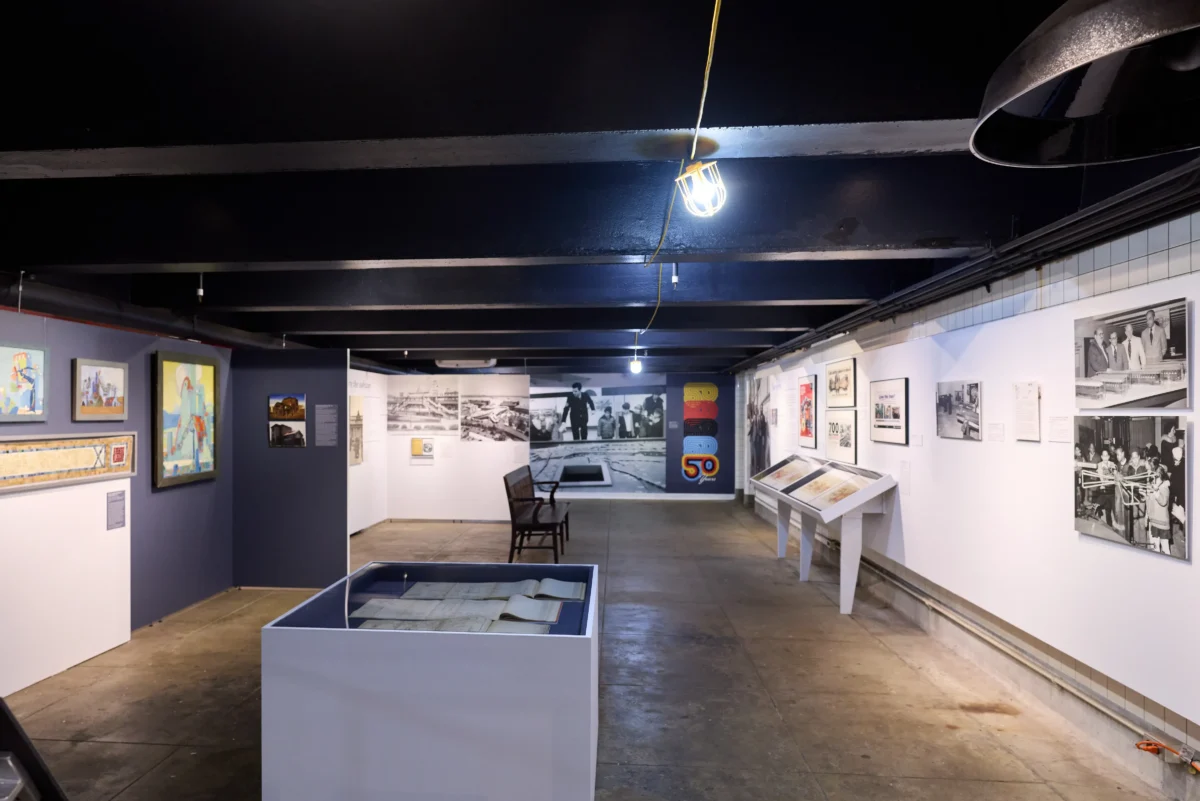 The exhibit "50 Years of Stories" now on view at the New York Transit Museum.